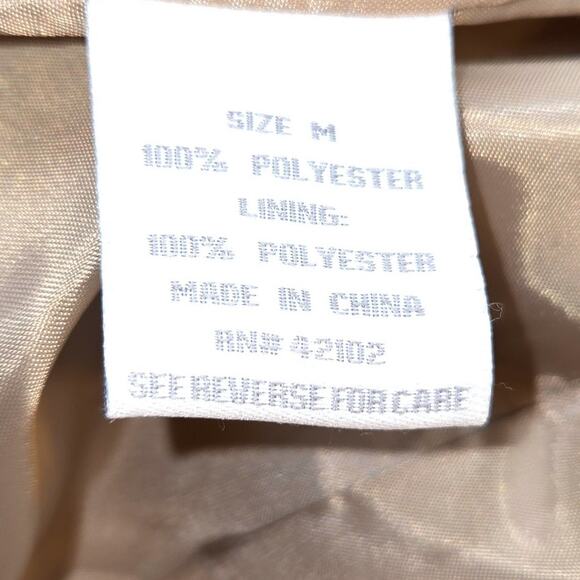 DressBarn Women's Medium M Blazer Tan Suit Coat Misses Size 8 10 Jacket - Picture 3 of 5